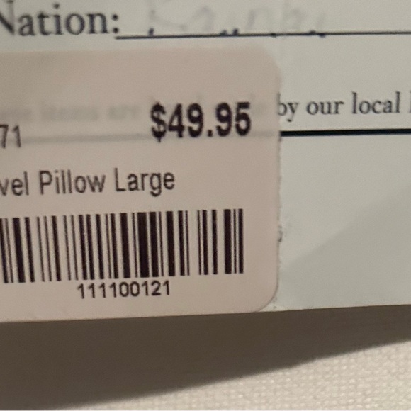 Colorful Geometric Pattern Travel Pillow Large - Picture 3 of 3